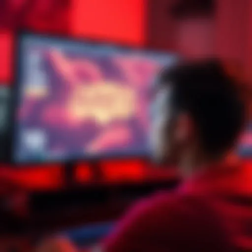A fan with a frustrated expression looks away from a computer screen filled with Ares praise