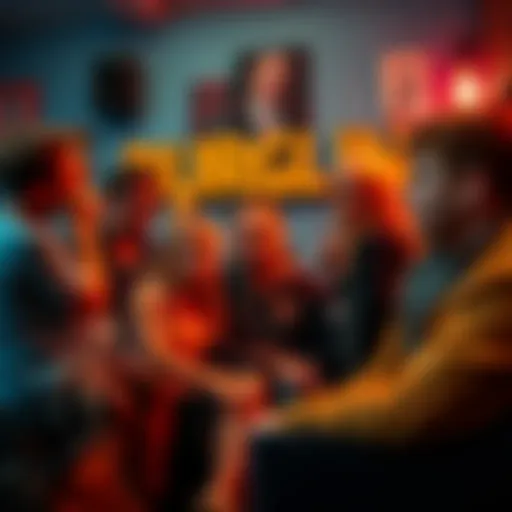 A group of fans discussing and expressing mixed feelings about the Burgling episode from Peep Show, showing their passion and differing opinions.