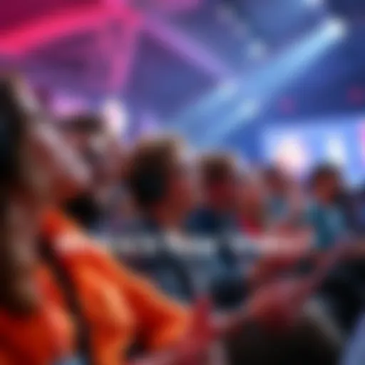 A group of fans looking at their screens, expressing curiosity and anticipation as they wait for new video updates