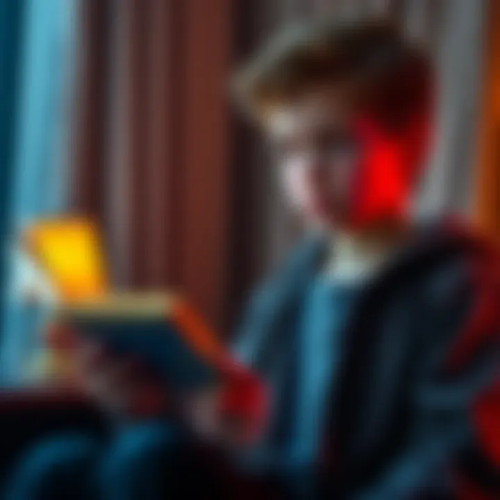 A son holding a cryptocurrency ledger with a thoughtful expression, reflecting on his father's bitcoin inheritance
