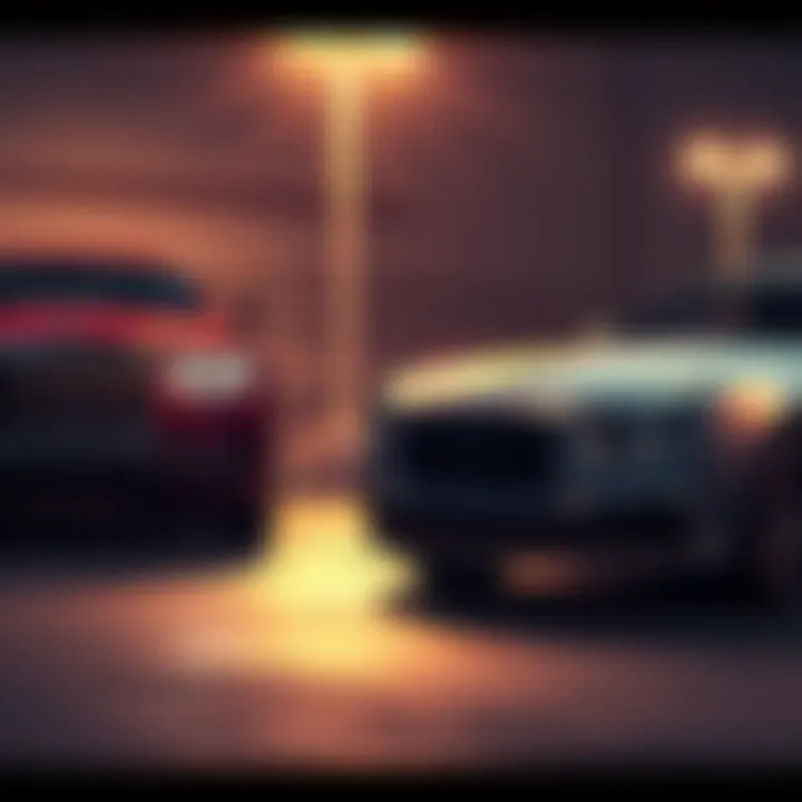 A Rolls Royce and a Lagonda parked next to each other, showing signs of wear and issues that buyers faced.