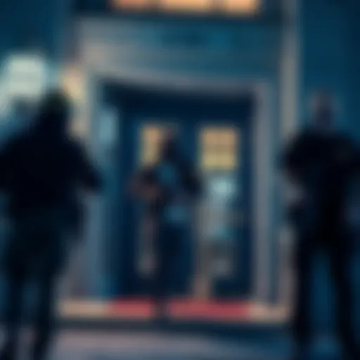 FBI agents arrest a government contractor linked to a $46 million cryptocurrency theft outside a federal building.