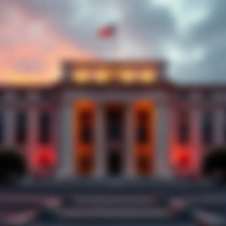 Exterior view of the Federal Reserve, symbolizing economic stability and intervention readiness