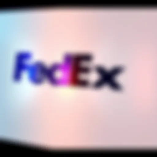 FedEx Logo and Hedera Symbol FedEx logo alongside Hedera symbol representing their partnership for improved data sharing