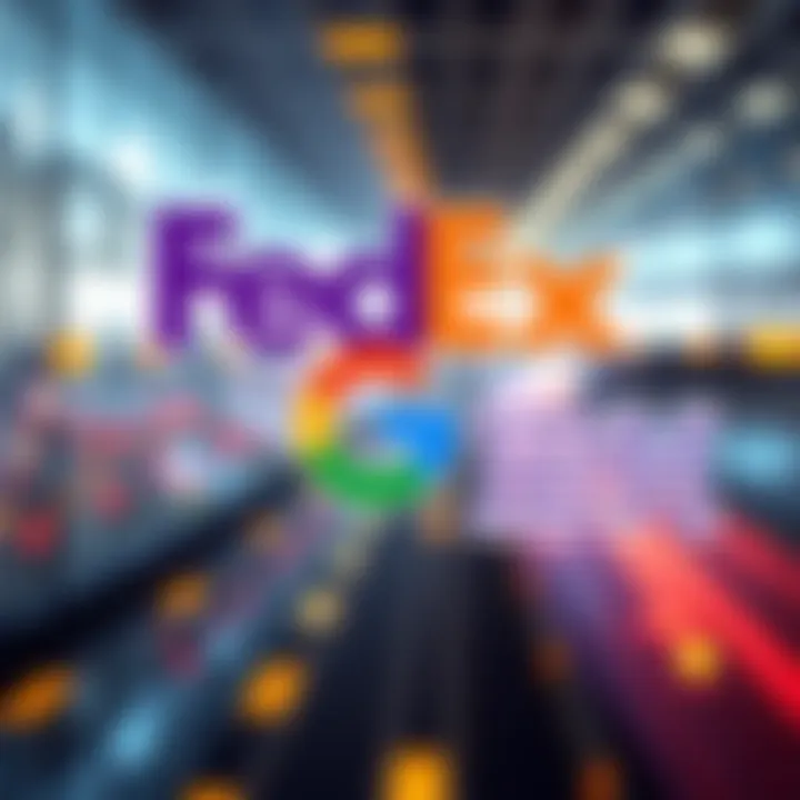 Logos of FedEx, Google, and IBM representing their partnership in the Hedera Council