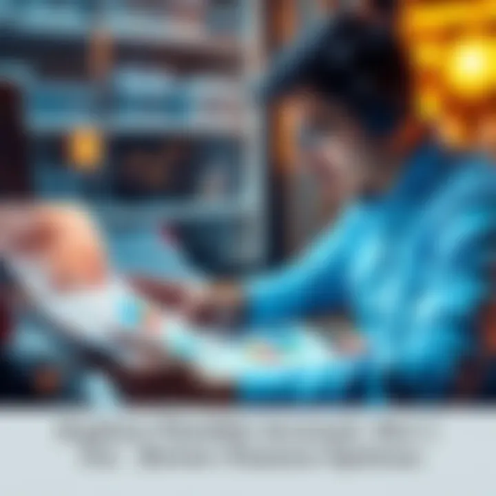 A person analyzing financial documents and charts to manage their money better.