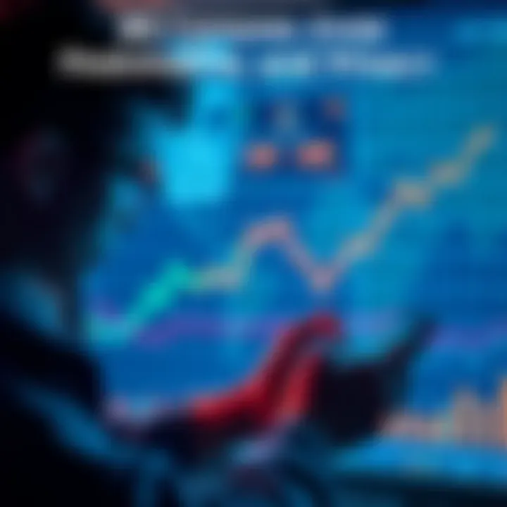 Graph showing increasing individual control over financial privacy with a person looking at their smartphone considering financial options.
