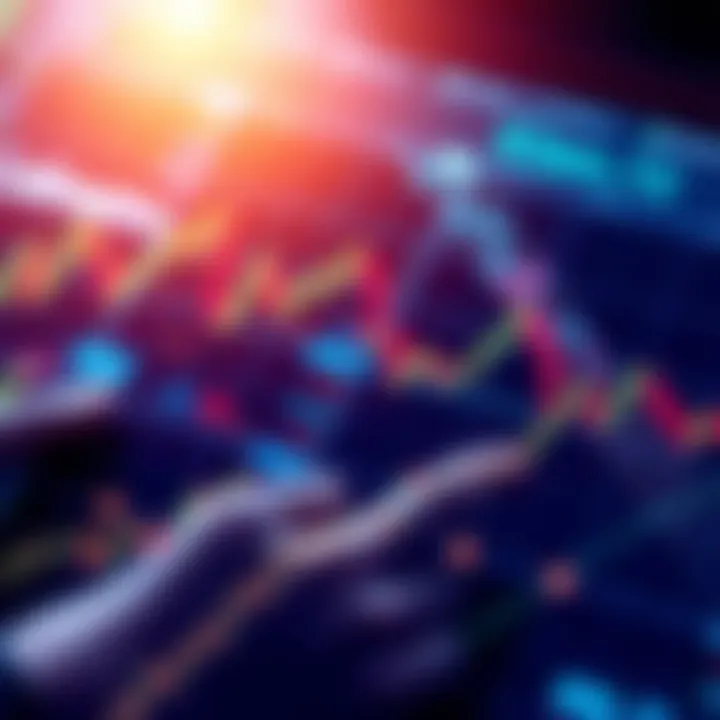 Trends in economic data illustrated through financial graphs and charts, showing fluctuations and insights during uncertain times.
