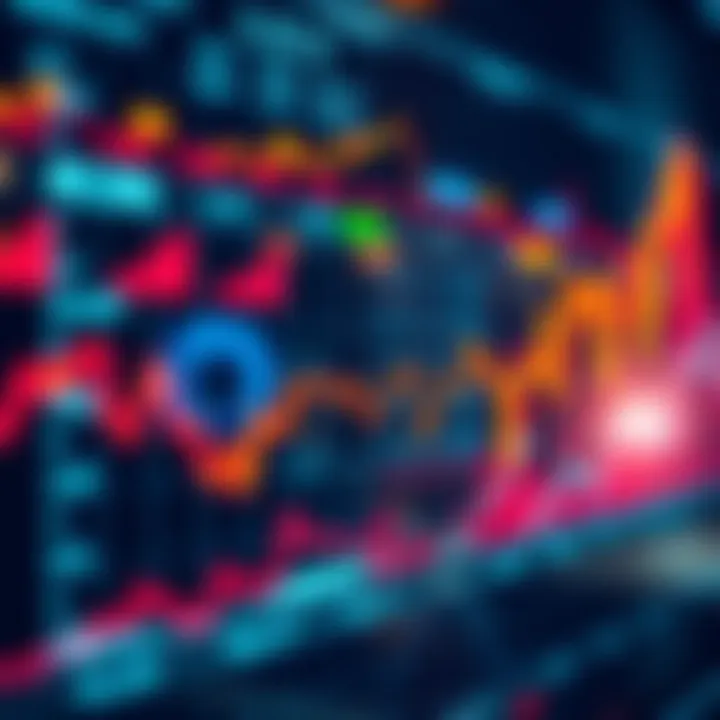 Graph showing financial trends and market expectations as the month concludes