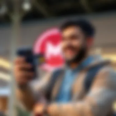 First eSIM sold with Monero Torisim's first eSIM sale using Monero, showcasing a happy customer holding the eSIM card and a smartphone with a Monero logo in the background.