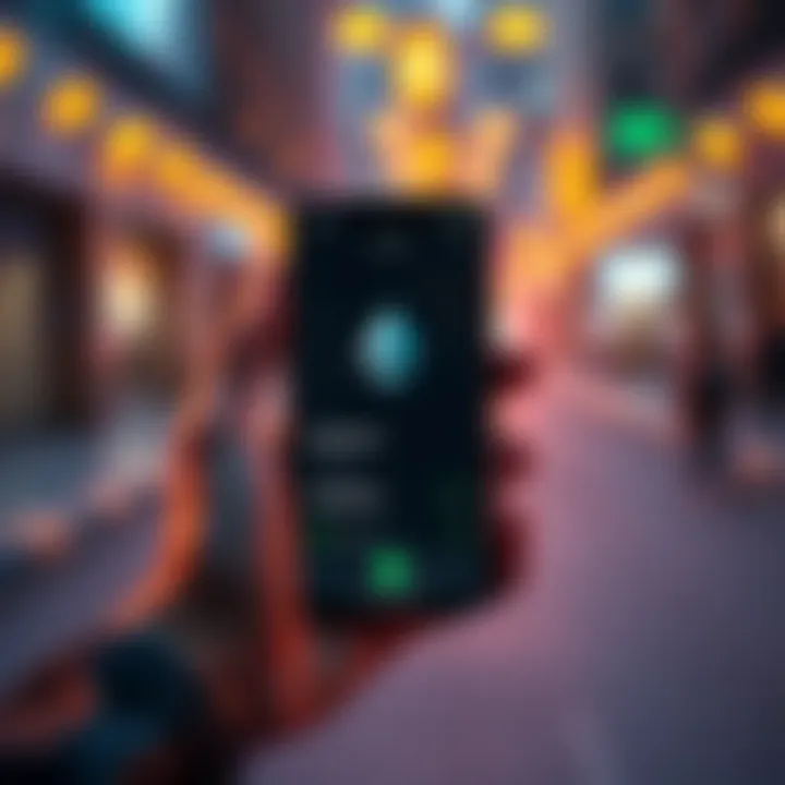 A person's hand holding a smartphone displaying a Monero wallet with a non-zero balance