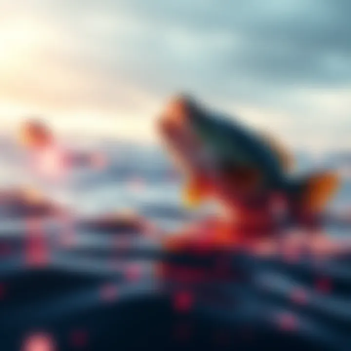 Footage showing a bug in fishing gameplay with circle teleporting behavior and glitches