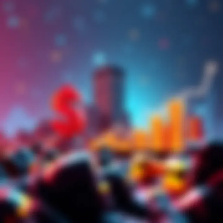 5.6 Million DOT Staked Visual representation of 5.6 million DOT tokens being staked, showing growing confidence in the market with rising graphs and symbols of finance.