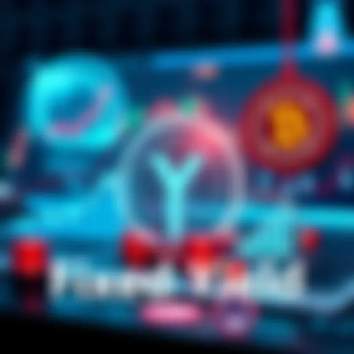 A digital representation of fixed yield strategies in decentralized finance, showcasing Pendle Finance, Morpho, and Term Finance with symbols of growth and security.