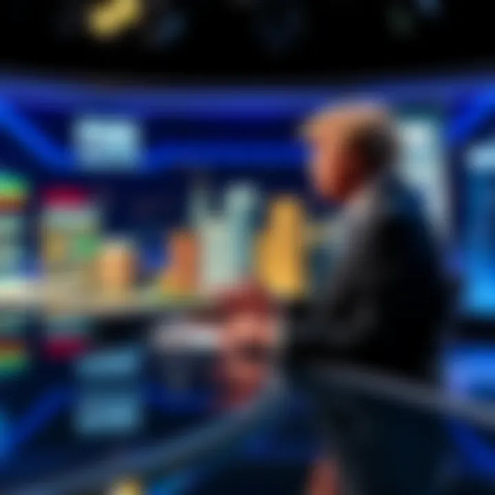 A Fox News Host in a studio critiques political party responses to cryptocurrency accounts, pointing out perceived hypocrisy among Republicans and Democrats.