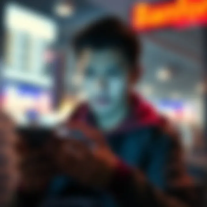 A person looking frustrated while checking their bank app for e-transfer status