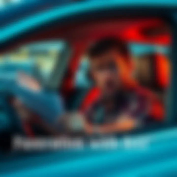 A frustrated person sitting in their car holding vehicle paperwork, looking worried and confused about title delays.