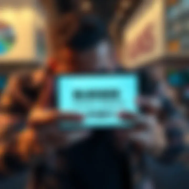 A visually distressed user showing a blocked account notification on their device, symbolizing the struggles faced during the KYC process.