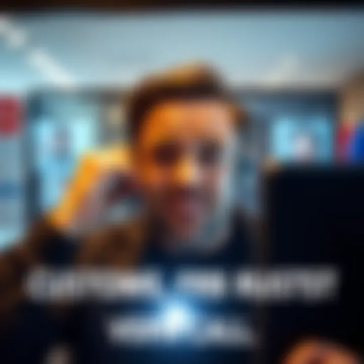 A person looking frustrated during an identity verification video call with a rude company employee.
