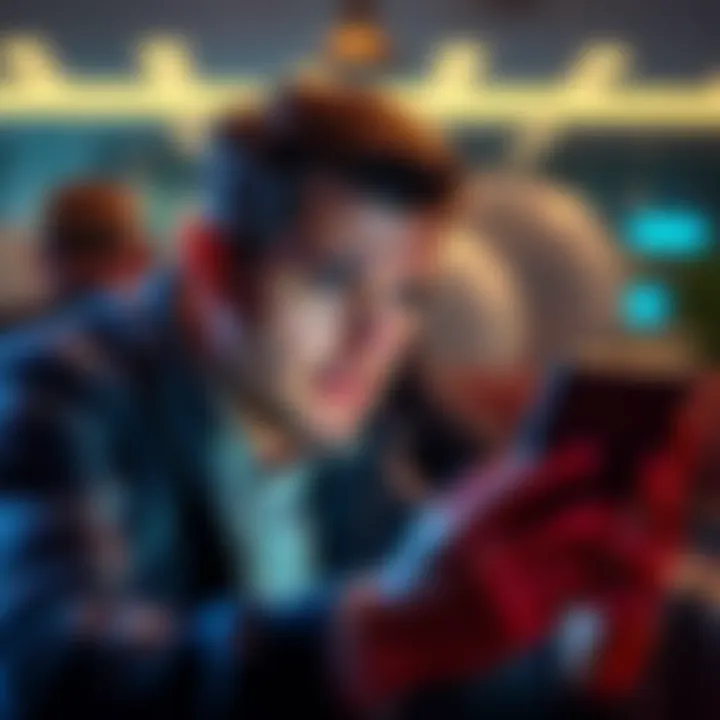 A person looking distressed while using a smartphone, showing frustration over bank account issues after a scam