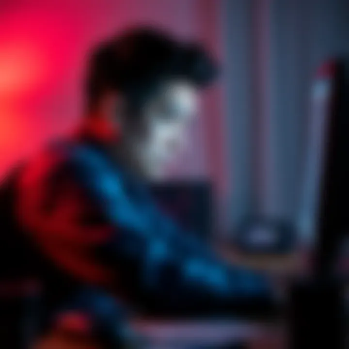 A person sitting at a desk with a frustrated expression while looking at their computer screen, indicating problems accessing their old Coinbase account and feeling upset about lost balances.