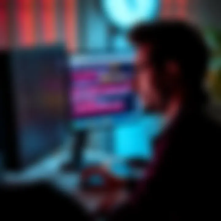 A person looking stressed at a computer screen, showing error messages while trying to complete a transfer, representing poor customer support experience.