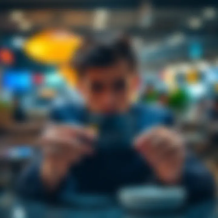 A person looks frustrated while holding a Revolut Audi F1 card in a cafe setting