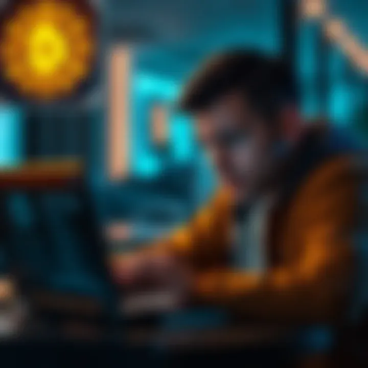 A person looking worried while checking their Phantom wallet on a laptop, frustrated by repeated hacking issues
