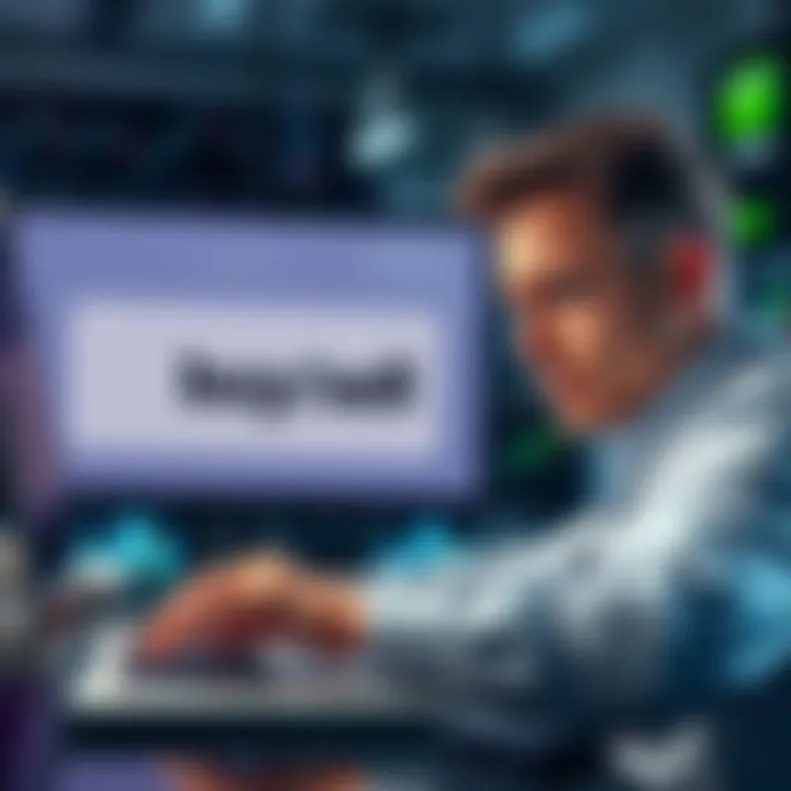 Frustrated trader looking at a grey buy/sell button An active trader stares at a greyed-out buy/sell button on a laptop, showing frustration with transaction issues.