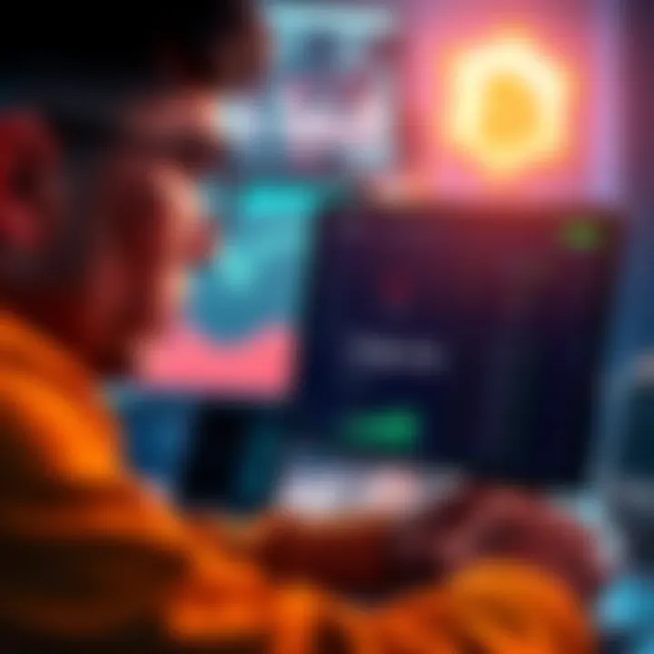 A person looking at a computer screen in frustration, showing asset values dropping on a Ledger wallet app
