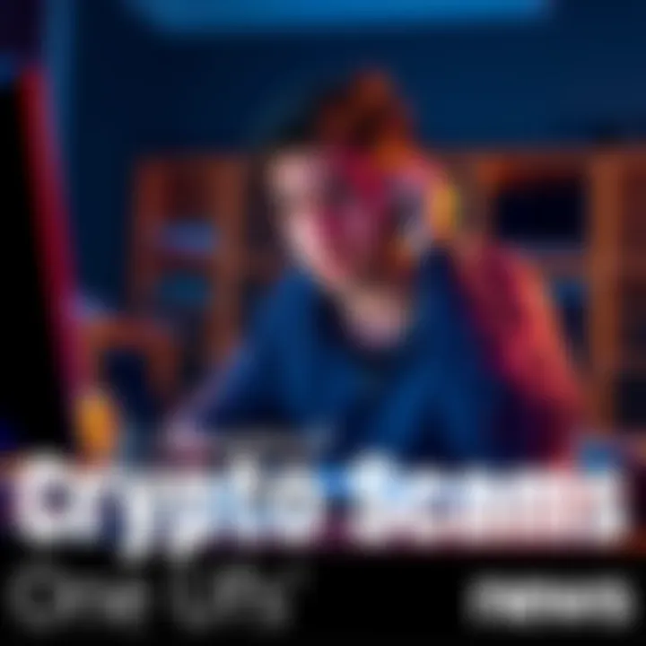 Frustrated user waiting for crypto transfer resolution A person sitting at a desk, looking stressed and checking their phone for updates on a stalled crypto transfer.