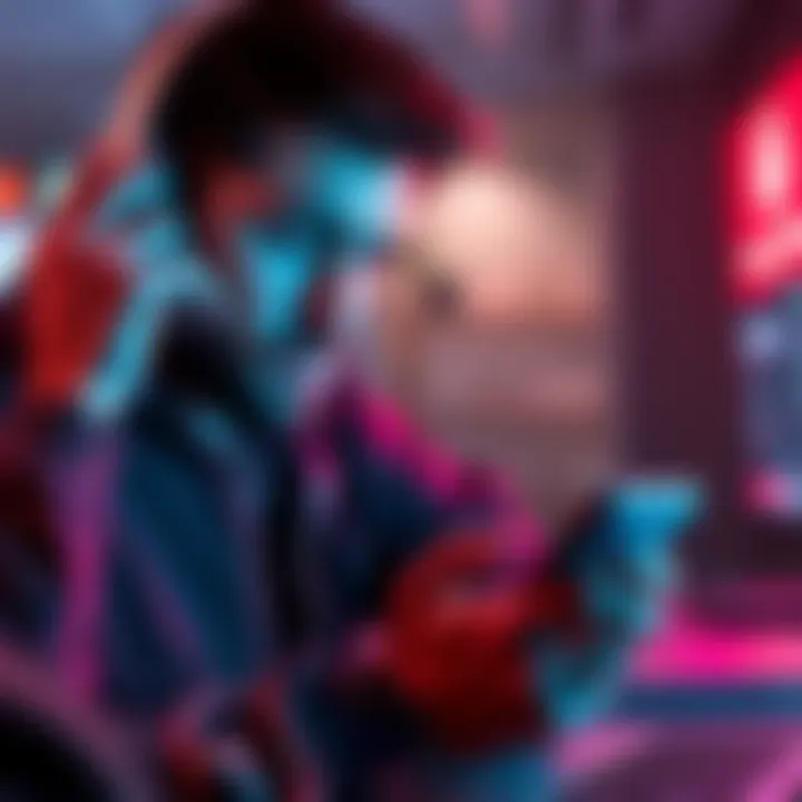 A person looking stressed while checking their phone with a message about a customer service issue