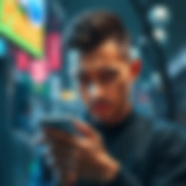 A stressed individual checks their phone with a disappointed expression, illustrating the frustration of delayed withdrawals.