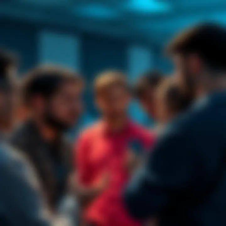 Frustrated users discussing Trezor issues Group of people expressing frustration over Trezor's custom backend feature not working in iOS update