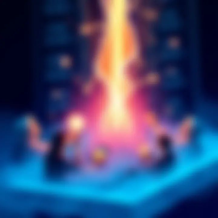 Illustration depicting financial anticipation and speculation around FTX distributions