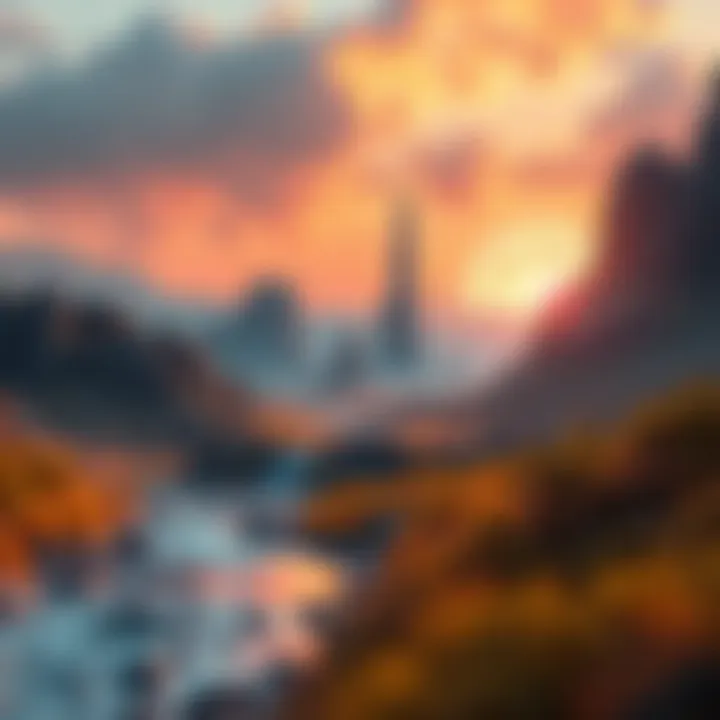 A Glimpse into Tomorrow's World A future landscape representing change, featuring a mix of technology and nature.