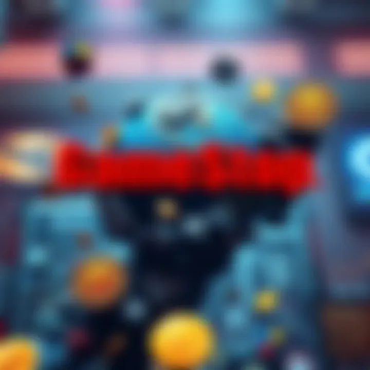 A visual representation of GameStop's strategic investment in Bitcoin, featuring the GameStop logo and Bitcoin symbols intertwined with gaming elements.