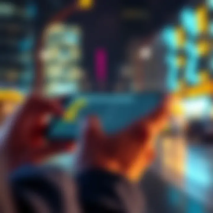 A person using a smartphone to manage GBP funds in the Binance wallet