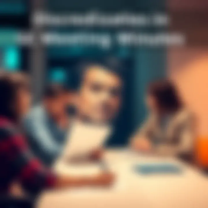 Visual representation of miscommunication in GC meetings, featuring a split image of meeting notes and confused stakeholders