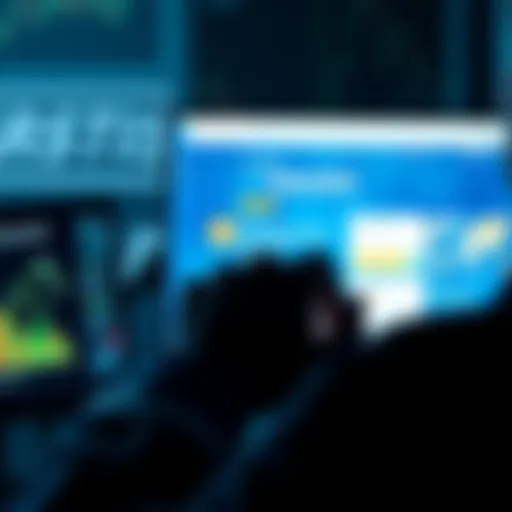 A worried person looking at a computer screen displaying the Gemini exchange site, showing concern over cryptocurrency safety.