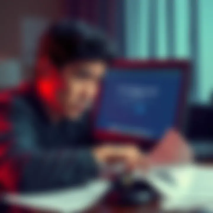 A frustrated Gemini user looking at a computer screen showing a withdrawal error message, papers scattered around indicating legal documents, with a concerned expression on their face.