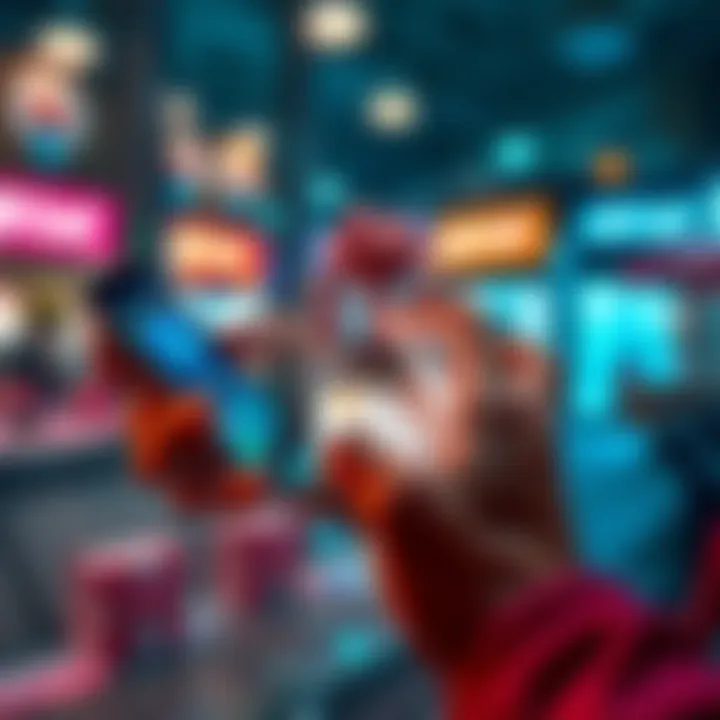 Gift Cards with Litecoin A person using a smartphone to purchase gift cards online with Litecoin.