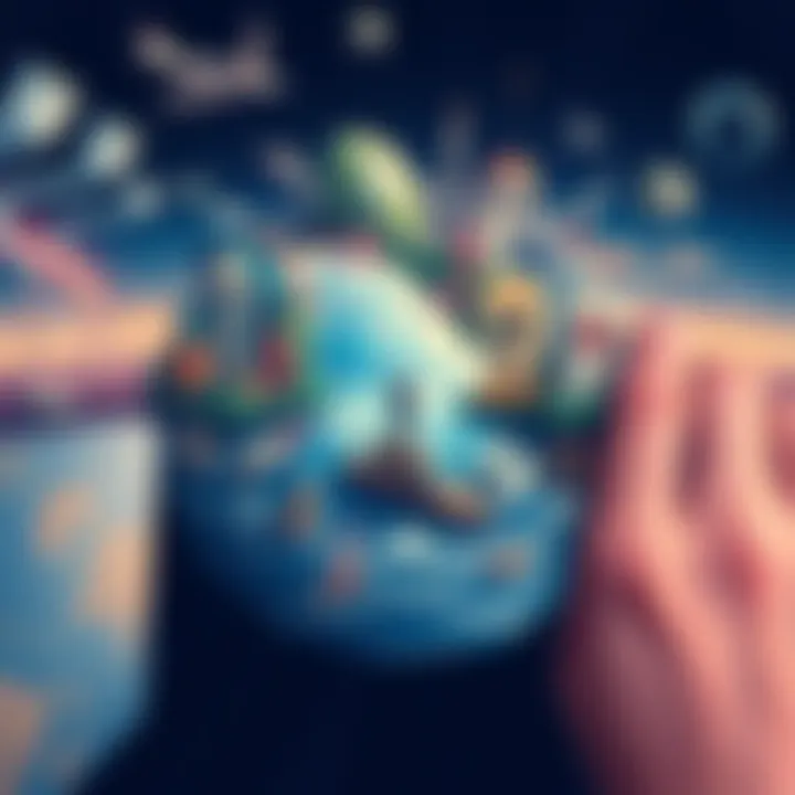 A thought-provoking illustration depicting diverse global issues and advancements, symbolizing the state of the world today.