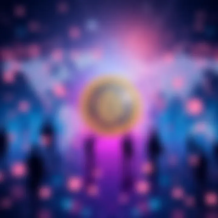 Illustration of a global stablecoin network connecting people worldwide, symbolizing secure digital transactions and modern finance.