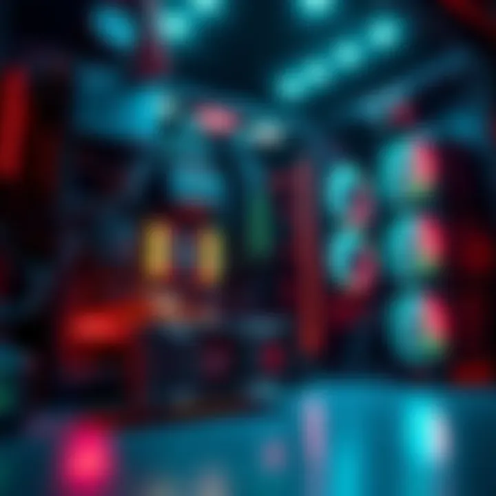 A high-performance GPU rig setup showcasing key components like the 4070 Ti and a modular design for scalability.