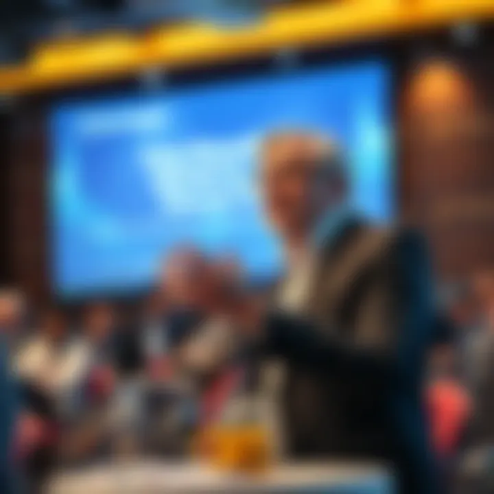 Greg Maxwell speaking at a conference Greg Maxwell expressing concerns about mandatory telecom KYC at a public event