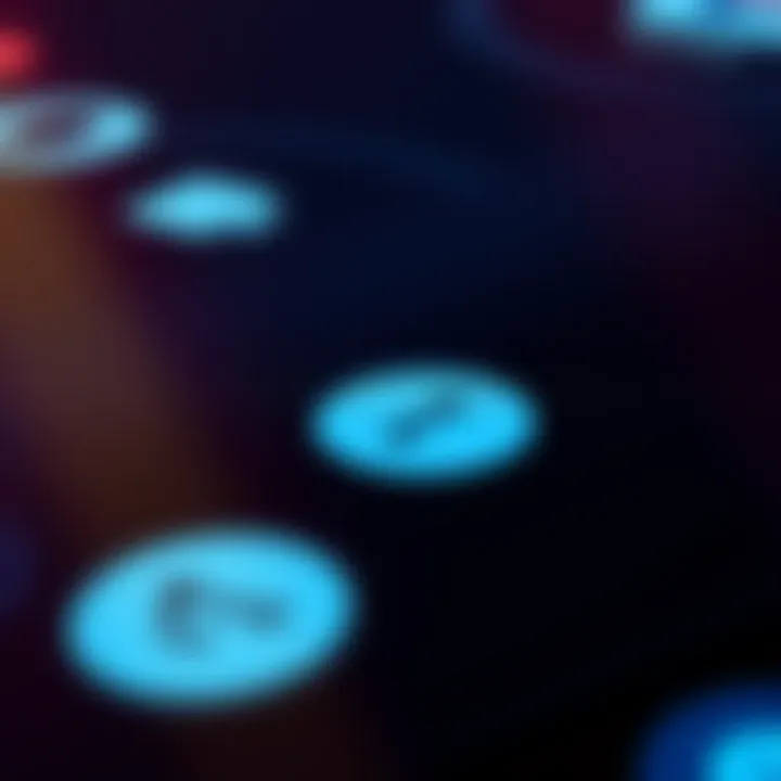 Exploring the Greyed-Out Options A close-up view of a digital messaging application showing inactive send and receive buttons, symbolizing connectivity issues.