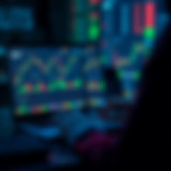 A person analyzing financial charts and digital currencies on a laptop, showing growth potential in decentralized finance