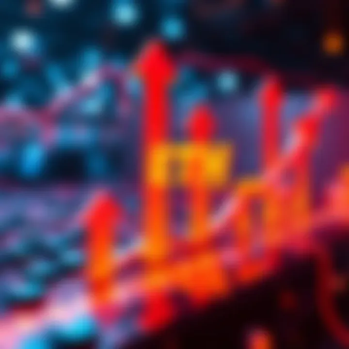 Growing ETH Staked A visual representation of increasing total ETH staked, showing confidence in the network's health through upward arrows and ETH symbols.