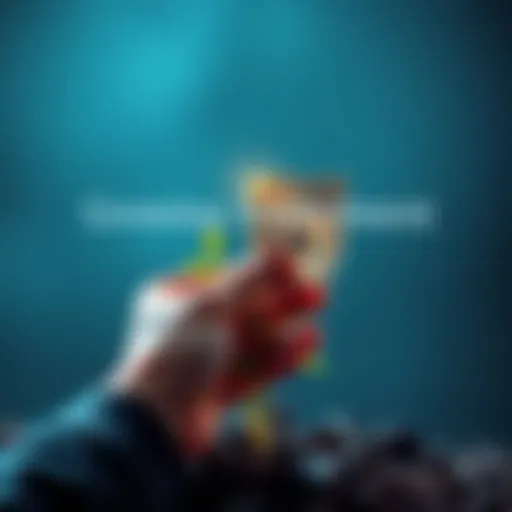 A hand placing a $1000 bill on a growing plant, symbolizing the potential of investment and wealth growth.